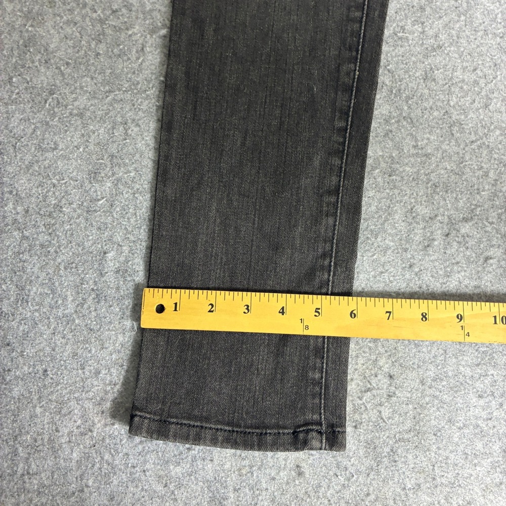 Heritage 1981 Womens 31x30 Charcoal Gray Skinny Jeans Low Rise Faded Black - Picture 6 of 7